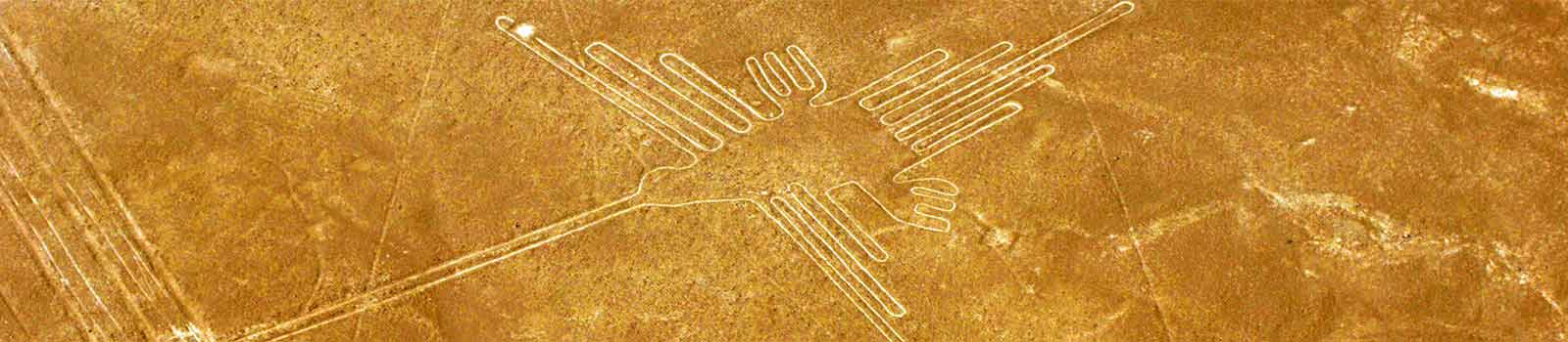 Lineas de Nazca en Perú: Destino Sorprendente El colibrí, es una de las Lineas de Nazca en Peru.