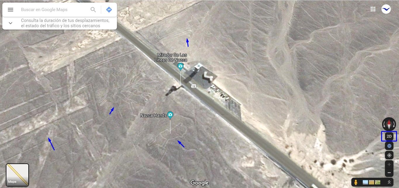Ubicación de las Lineas de Nazca📍 mira la ubicación de las lineas de nazca con google earth