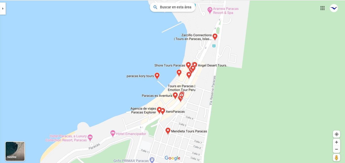 Paquetes Turisticos y Agencias de Viajes en Paracas